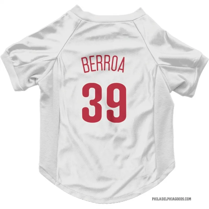 Steward Berroa  Scarlet Philadelphia Phillies  Cat & Dog Pet Jersey