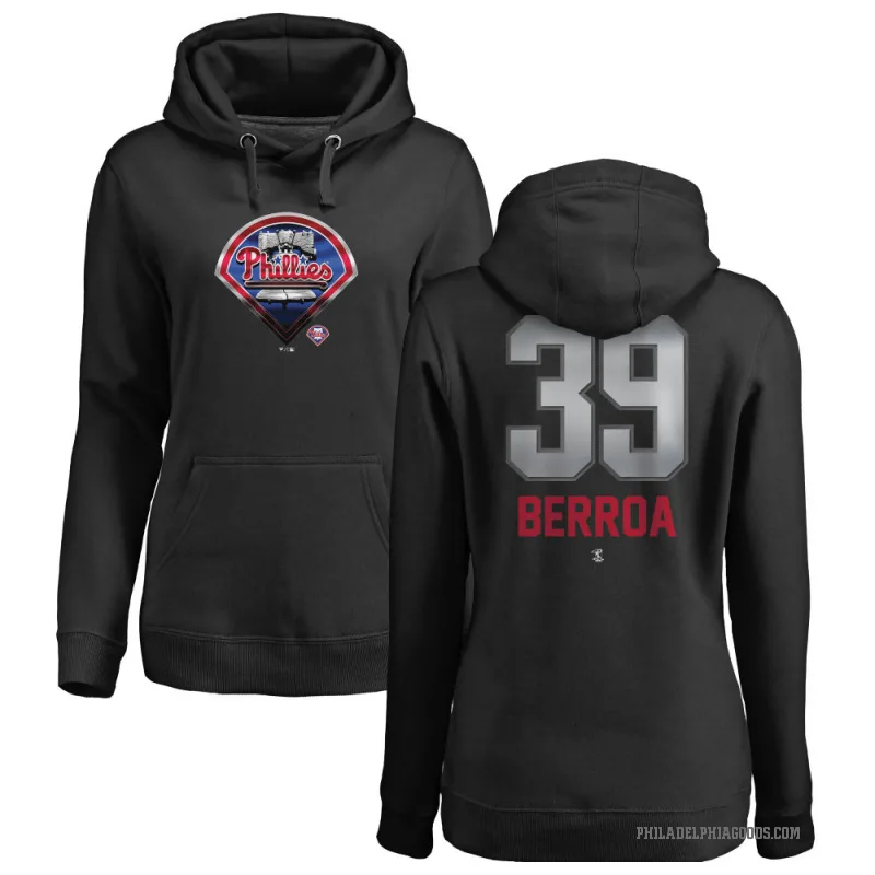 Steward Berroa Women's Black Philadelphia Phillies Branded Midnight Mascot Pullover Hoodie -