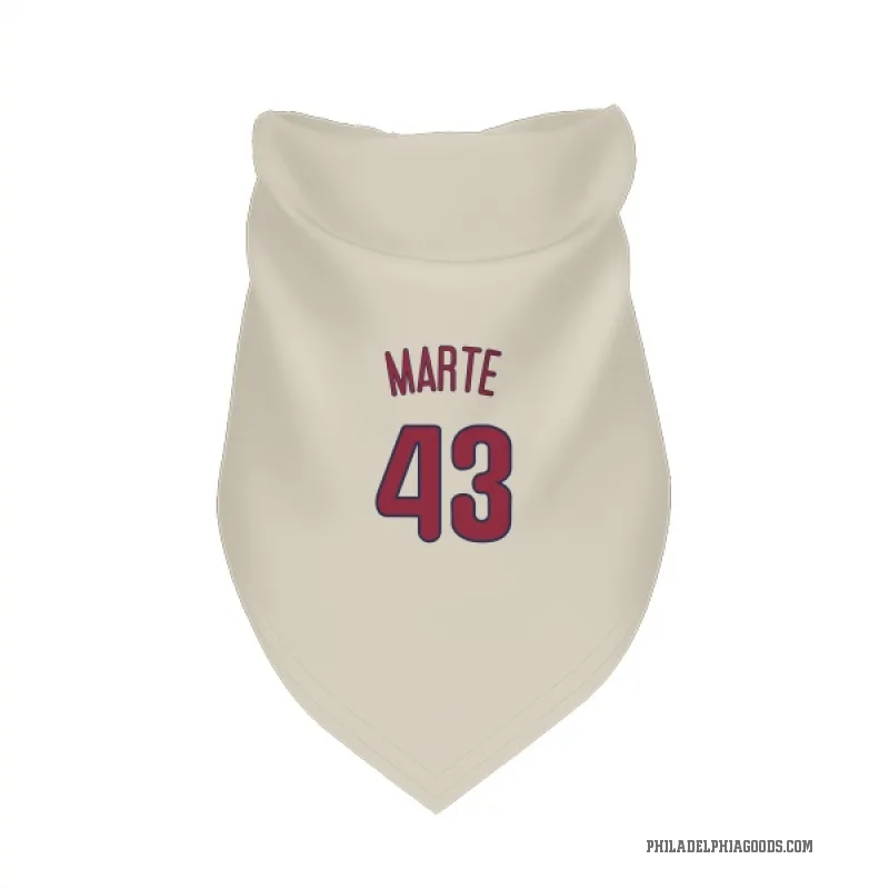 Yunior Marte  Cream Philadelphia Phillies  Cat & Dog Pet Bandana