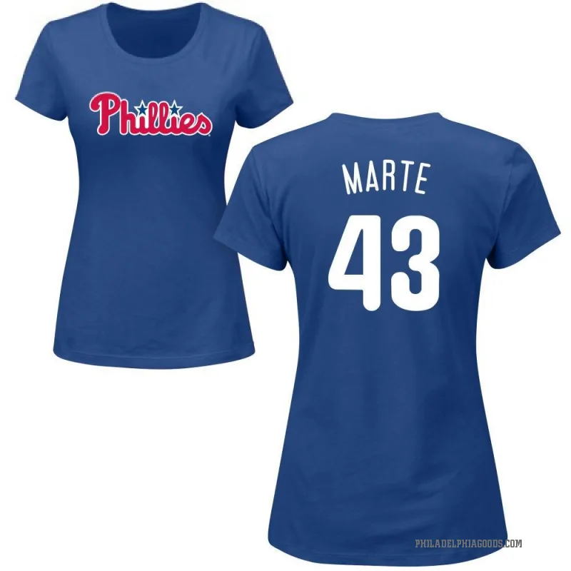 Yunior Marte Women's Royal Philadelphia Phillies Roster T-Shirt -